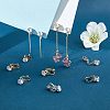 SUPERFINDINGS 30Pcs 3 Colors Brass Clip-on Earring Findings KK-FH0004-55-5