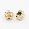 Nickel Free & Lead Free Golden Alloy European Beads PALLOY-J219-027-NR-1