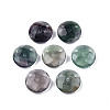 Natural Fluorite Connector Charms G-N326-149B-2