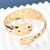 Snake Shape Hammered Iron Cuff Bangle & Ring SJEW-G085-01G-2