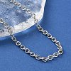 304 Stainless Steel Cable Chain Necklaces for Women Men STAS-M102-69P-2