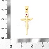 Brass Micro Pave Cubic Zirconia Pendants KK-S510-07G-3