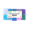 Transparent Glass Beads FGLA-X0001-03-8mm-WH-3