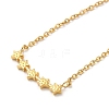 304 Stainless Steel Textured Star Pendant Necklaces for Women LS-NJEW-H016-03G-2