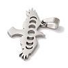 Non-Tarnish 304 Stainless Steel Pendants STAS-U010-21G-2