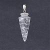 Natural Quartz Crystal Pendants G-P236-01-2