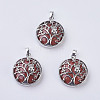 Natural Red Jasper Pendants G-K234-E05-1