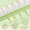 12Pcs Brass Beaded Slider Bracelets MAK-GA0001-02-4