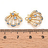 Brass Micro Pave Cubic Zirconia Charms KK-N261-102G-3