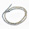 Electroplate Non-magnetic Synthetic Hematite Beads Strands G-L486-A-19-3