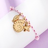 304 Stainless Steel Charm Bracelets BJEW-D369-02G-1