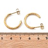 304 Stainless Steel C-Shaped Stud Earrings EJEW-R017-04G-01-4