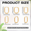 6 Pairs 3 Styles 304 Stainless Steel Hoop Earrings EJEW-UN0003-29B-3