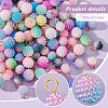 Imitation Pearl Acrylic Charms PALLOY-AB00229-4