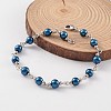 Glass Pearl Beads Anklets AJEW-AN00132-2