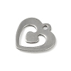 Non-Tarnish 201 Stainless Steel Charms LS-STAS-C108-45P-2