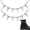 2Pcs Brass & Alloy Shoes Chains HJEW-SP00013-1