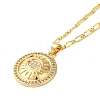 Brass Micro Pave Clear Cubic Zirconia Pendant Necklaces for Women NJEW-S429-03G-01-1