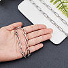304 Stainless Steel Paperclip Chains STAS-UN0012-44-5