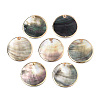 Natural Black Lip Shell Pendants SSHEL-N034-127A-01LG-1