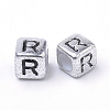 Plated Acrylic Beads X1-PB43C9308-R-2