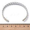 304 Stainless Steel Cuff Bangles BJEW-A160-03PG-5