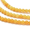Natural Beeswax Beads Strands G-Z100-A01-4mm-4