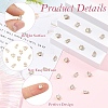 10Pcs 2 Styles Brass Micro Pave Clear Cubic Zirconia Charms KK-YW0004-36-5