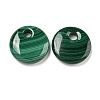 Natural Malachite Pendants G-Q185-01B-01-1