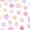 200Pcs 10 Styles Mixed Styles Acrylic Bead Caps OACR-FS0002-51B-3