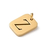 304 Stainless Steel Charms LS-STAS-R001-01G-Z-2