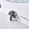 Cubic Zirconia Mushroom Brooch JBR102D-2