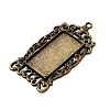 Vintage Tibetan Style Alloy Large Pendant Cabochon Bezel Settings LS-TIBEP-M018-129AB-NF-3
