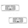 HOBBIESAY 1 Pair Alloy & Cubic Zirconia Shoe Buckle FIND-HY0003-41-1