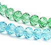 Transparent Painted Glass Beads Strands LS-DGLA-A034-T8mm-A17-4