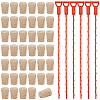 200Pcs Cork Bottle Stoppers FIND-BC0014-56-1