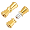2Pcs Sterling Silver Screw Clasps STER-BC0003-12G-1