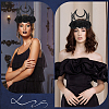 Felt Cloth and Alloy Headwear Crown OHAR-WH20020-01B-4