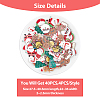 SUPERFINDINGS 40Pcs 10 Style Christmas Sock & Santa Claus & Tree & Gingerbread Man & Deer Acrylic Brooch Pin JEWB-FH0001-32-2