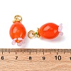 Handmade Lampwork Pendants LAMP-Z012-01G-05-3
