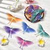 20Pcs 5 Colors Cloth Simulation Gauze Butterfly Ornament Accessories DIY-SP0005-69-5