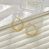 Brass Hoop Earrings for Women EJEW-A121-18A-G-1