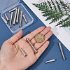 12Pcs 2 Styles Alloy Cord Ends FIND-FH0008-98-3