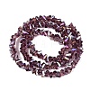 Electroplate Transparent Glass Beads Strands EGLA-Q139-01A-A15-2
