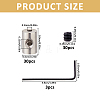 Alloy and Brass Pin Keepers Locking Clasps TOOL-WH0059-082A-P-2