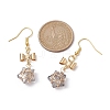 Glass Star Dangle Earrings EJEW-JE05548-04-3