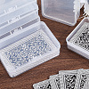 Plastic Card Storage Boxes with Hinged Lids LS-CON-WH20010-05A-6