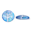 Half Round/Dome Tree Pattern Glass Flatback Cabochons for DIY Projects LS-GGLA-Q037-25mm-M28-08-4