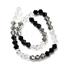 Transparent Gradient Color Glass Beads Strands GLAA-F131-01C-05-3