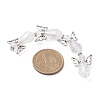 Angel Fairy Shape Electroplate Transparent Glass Beads Strands AJEW-JB01172-04-3